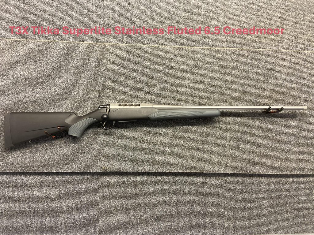 TIKKA T3X SUPERLITE STAINLESS FLUTED 6.5 CREEDMOOR