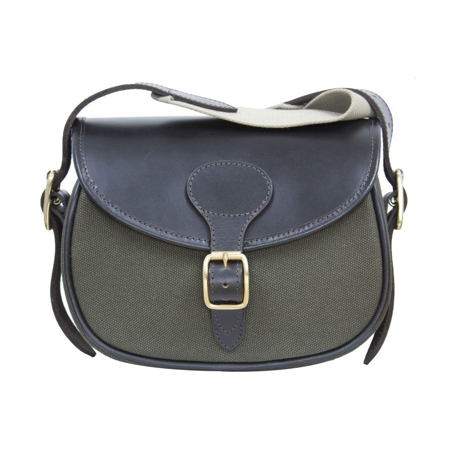 PARKER HALE OLIVE GREEN CARTRIDGE BAG