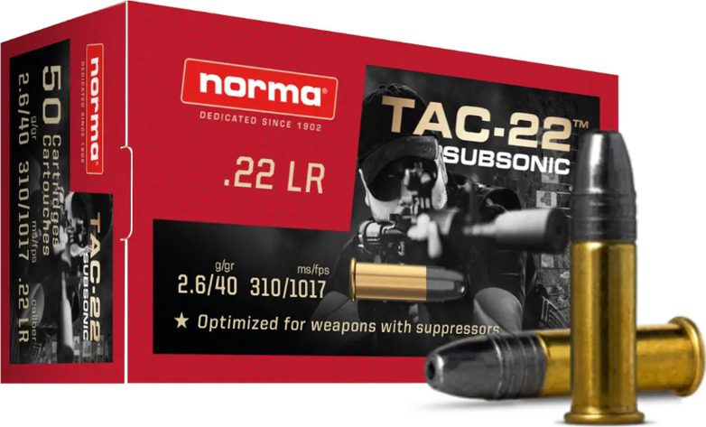 NORMA TAC .22LR SUBSONIC 40gr